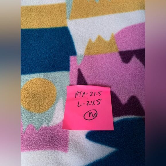 NWT Patagonia Synchilla Full Zip Jacket Teddy Jacket Retro Multi Color Pink Blue - Picture 8 of 8